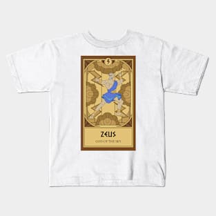 Zeus Tarot Card Kids T-Shirt